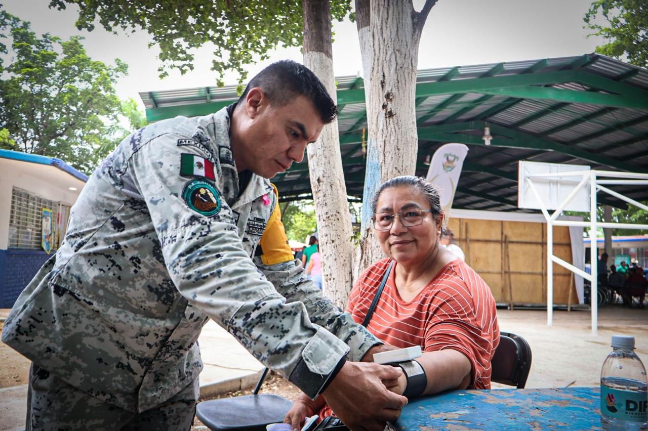 DIF Culiacán, Guardia Nacional y UAS fortalecen la atención comunitaria con la Tercer Jornada de Salud y Servicios en la colonia 16 de Septiembre