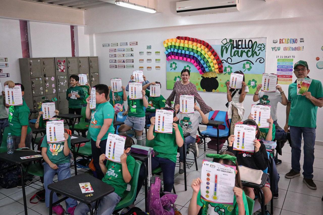 Programa “SanaMente” del DIF Culiacán promueve el cuidado de la salud emocional con alumnos de primaria en el Colegio Inglés de Durango